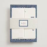 "Mediterranean Tiles" - Belly Bands in Ocean by GeekInk Design - Front