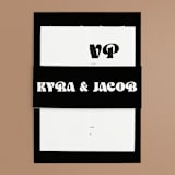 "boba" - Belly Bands in Onyx by Up Up Creative - Front