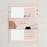 "Eternity Script" - Belly Bands in Blush by Michelle Taylor - Front