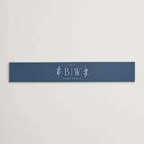 "Arched Monogram" - Belly Bands in Ecru by Erica Krystek - Assembled with Invitation