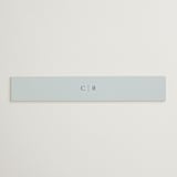 "Landscape Script" - Belly Bands in Sky by Kelly Schmidt - Detail