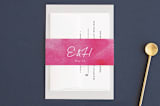 "Skyline San Francisco Wedding Invitations" - Belly Bands in Magenta by Laura Condouris - Front