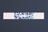 "Wildflower Floral" - Belly Bands in Navy by Katharine Watson - Assembled with Invitation