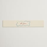 "Handwritten Letter" - Belly Bands in Blue Velvet by Helena Vitto - Assembled with Invitation