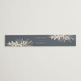 "Winter White Botanicals" - Belly Bands in Slate by Erin Deegan - Assembled with Invitation