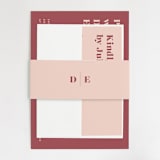 "headline" - Belly Bands in Rust by Melissa Egan of Pistols - Front