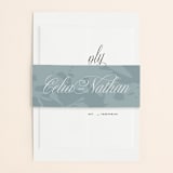 "Stacked Script" - Belly Bands in Classic by Olivia Kanaley Inman - Front