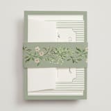 "Greenery crest" - Belly Bands in Sage by Sarah Knight - Front