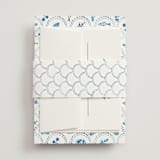 "Positano" - Belly Bands in Cerulean by Tamara Hilje - Front