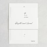 "One and Only" - Belly Bands in Classic Bride by Design Lotus - Front