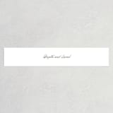 "One and Only" - Belly Bands in Classic Bride by Design Lotus - Assembled with Invitation