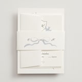 "Birds of Paradise" - Belly Bands in Cloud by Helena Vitto - Front