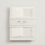 "delicate florals" - Belly Bands in Snow by Lori Wemple - Front