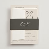 "Bow" - Belly Bands in Tuxedo by Corinne Malesic - Front