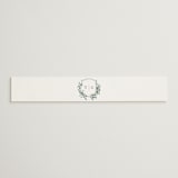 "Foliage Crest" - Belly Bands in Sky by Everett Paper Goods - Assembled with Invitation