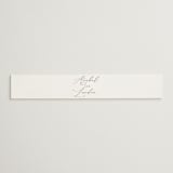 "Luxe script" - Belly Bands in Pearl by Hooray Creative - Assembled with Invitation
