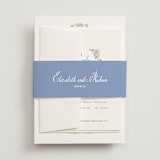"Sweethearts" - Belly Bands in Periwinkle by Design Lotus - Front