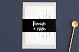 "Love Actually" - Belly Bands in Onyx by Design Lotus - Front