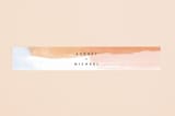 "Watercolor Wisp" - Belly Bands in Blush by Ariel Rutland - Assembled with Invitation