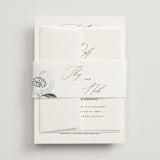 "la noce" - Belly Bands in Ink by Design Lotus - Front