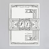 "Ink Detailing Frame" - Belly Bands in Ink by Shiny Penny Studio - Front