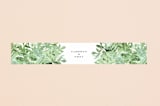 "Leafy ampersand" - Belly Bands in Mint Leaf by Jennifer Wick - Assembled with Invitation