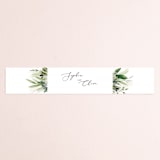 "Greenery Banner" - Belly Bands in Navy by Susan Moyal - Assembled with Invitation