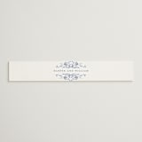 "Daisy Toile" - Belly Bands in Blue Willow by Susan Zinader - Assembled with Invitation