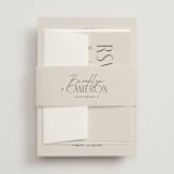 "Arabilla Overlap" - Belly Bands in Linen by Kelly Schmidt - Front