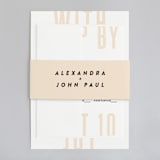 "With Great Joy" - Belly Bands in Peach by Up Up Creative - Front
