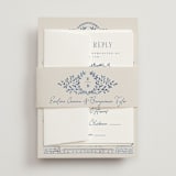 "Pavilion" - Belly Bands in Navy by Petra Kern - Front