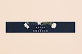 "Floral Edged Frame" - Belly Bands in Royal by Alethea and Ruth - Assembled with Invitation