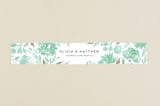 "Watercolor Delight" - Belly Bands in Aqua by Petra Kern - Assembled with Invitation