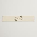 "Vintage Print" - Belly Bands in Licorice by GeekInk Design - Assembled with Invitation