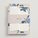 "Irises" - Belly Bands in Natural by Everett Paper Goods - Assembled