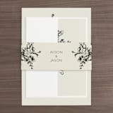 "Elegance Illustrated" - Belly Bands in Beige by Phrosné Barwood - Front