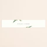 "Simple Pine Branches" - Belly Bands in Vanilla by Mere Paper - Assembled with Invitation