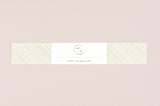 "Monogram Circle Stamp" - Belly Bands in Antique White by fatfatin - Assembled with Invitation