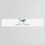 "Our Something Blue" - Belly Bands in Ocean by AK Graphics - Assembled with Invitation