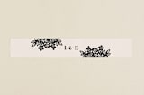 "Modern Floral Frame" - Belly Bands in Champagne by Faith Harlow - Assembled with Invitation