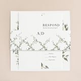 "Watercolor Wreath" - Belly Bands in Linen by Katrina Crouch - Front