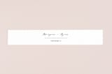 "Elegant Monogram" - Belly Bands in Tuxedo by Simona Camp - Assembled with Invitation