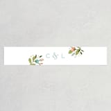 "Floral Ampersand" - Belly Bands in Sea Breeze by Jennifer Wick - Assembled with Invitation