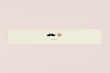 "Stache + Kiss" - Belly Bands in Creme by Penelope Poppy - Assembled with Invitation