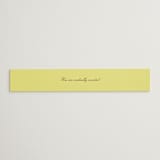 "Campania" - Belly Bands in Limone by Megan Davis - Assembled with Invitation