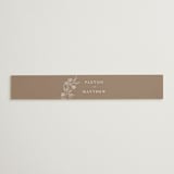 "Monogrammed" - Belly Bands in Taupe by Chris Griffith - Assembled with Invitation