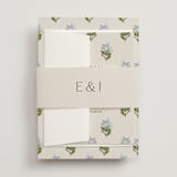 "Blockprint" - Belly Bands in Almond by Olivia Kanaley Inman - Front