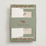 "Wedding Tapestry" - Belly Bands in Coral Fern by Chris Griffith - Front
