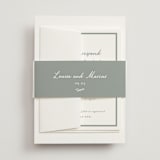 "signature monogram" - Belly Bands in Sage by Sara Hicks Malone - Front