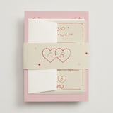 "The Bird Song" - Belly Bands in Peach by Helena Vitto - Front